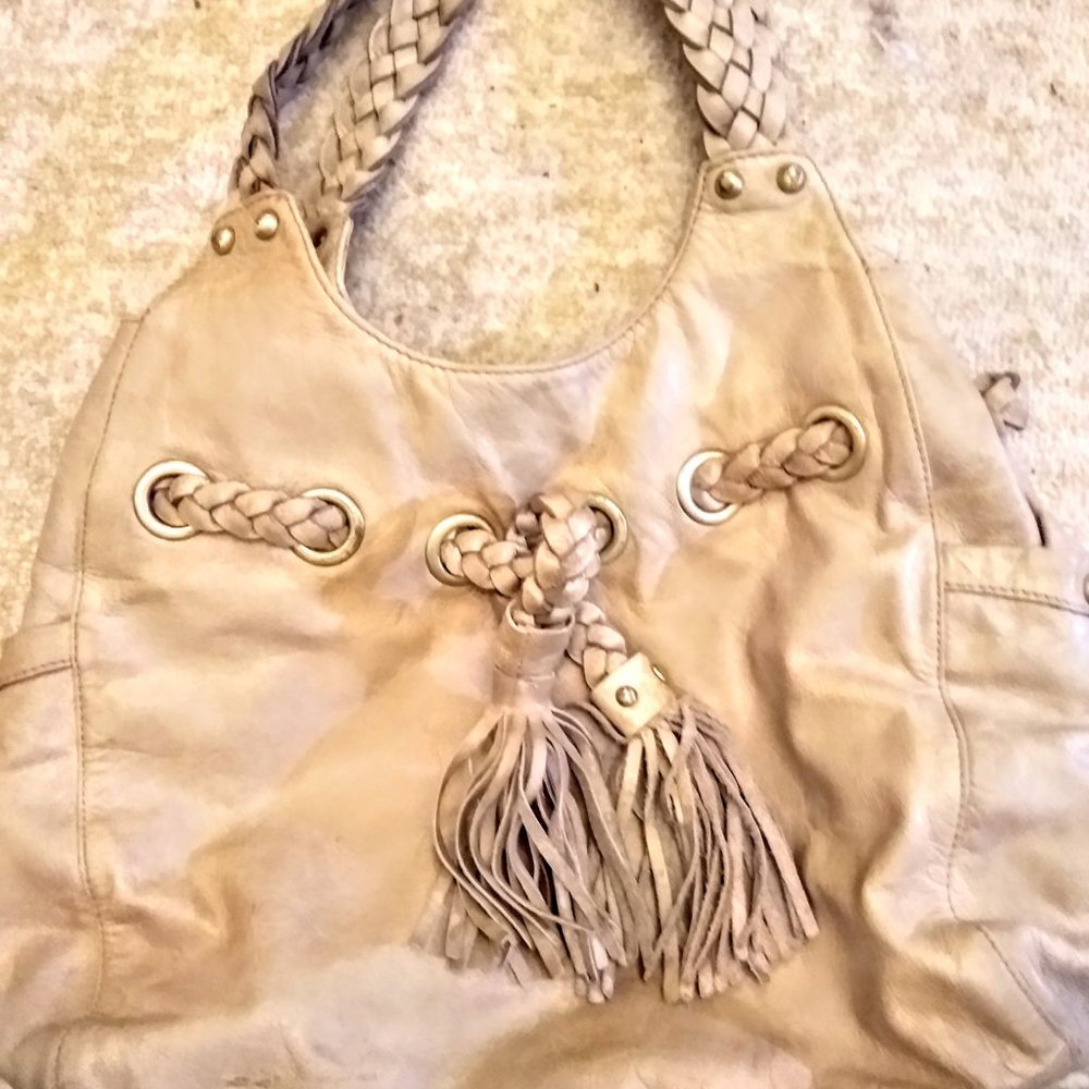 lush leather hobo